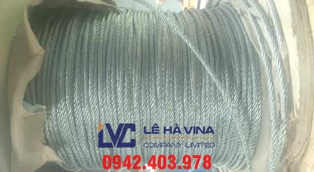 Cáp thép 6*37 IWRC mạ kẽm Hàn Quốc, Cáp thép 6*37 IWRC mạ kẽm, Cáp thép 6*37 IWRC, Cáp thép 6*37, Cáp thép