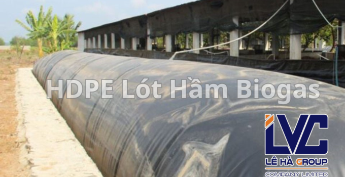hầm biogas phủ bạt HDPE