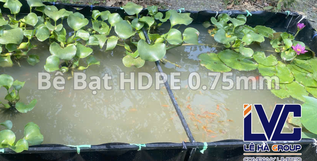 bể bạt HDPE màu đen nuôi cá cảnh trồng rau